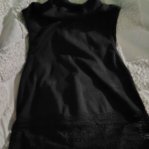 Black Lace Tank Top